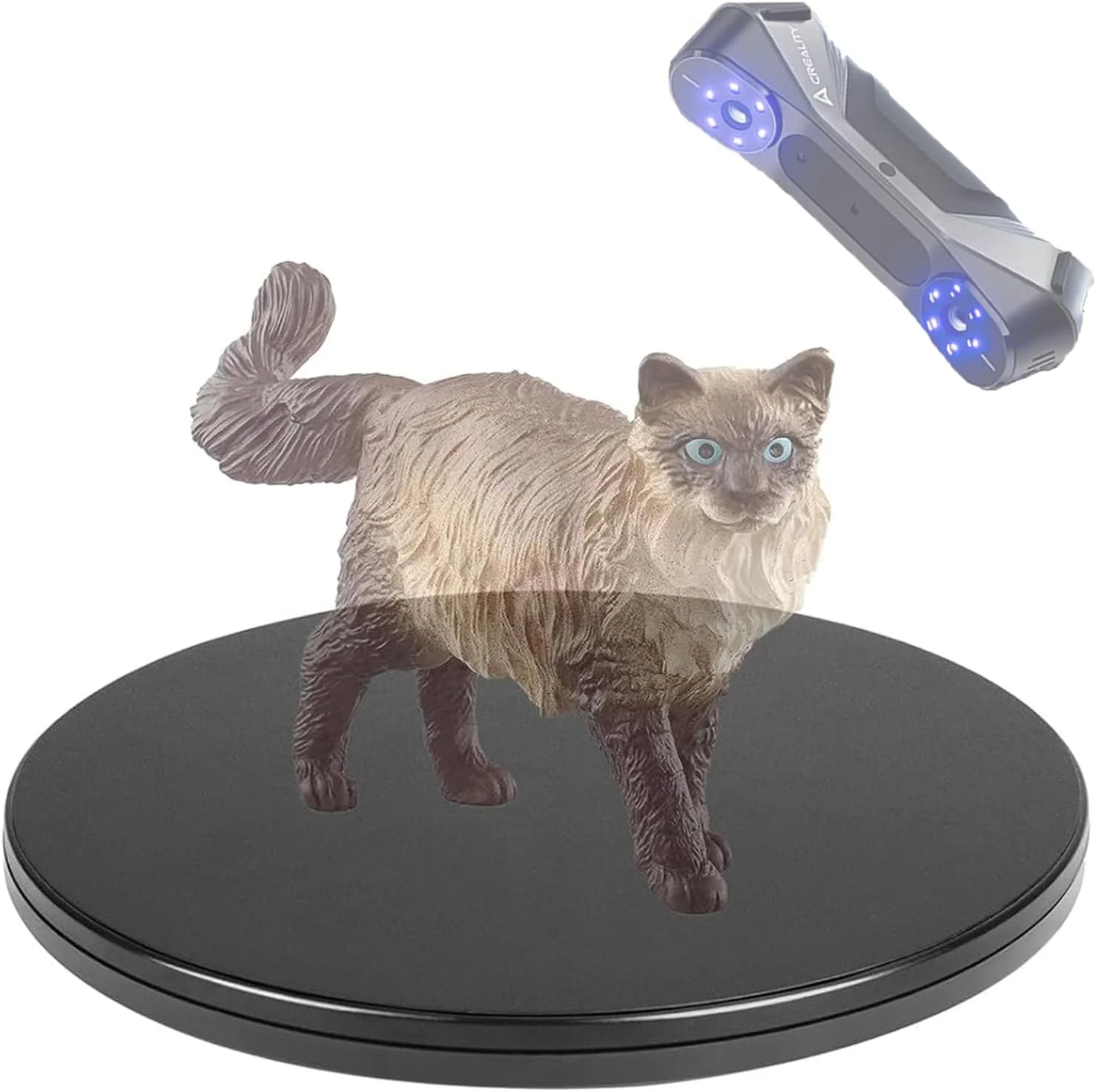 پایه گردان نمایشگر 8 اینچی Creality، صفحه گردان قابل حمل با چرخش 360 درجه برای اسکنر سه بعدی Creality مناسب برای اسکن آسان اشیاء کوچک و متوسط