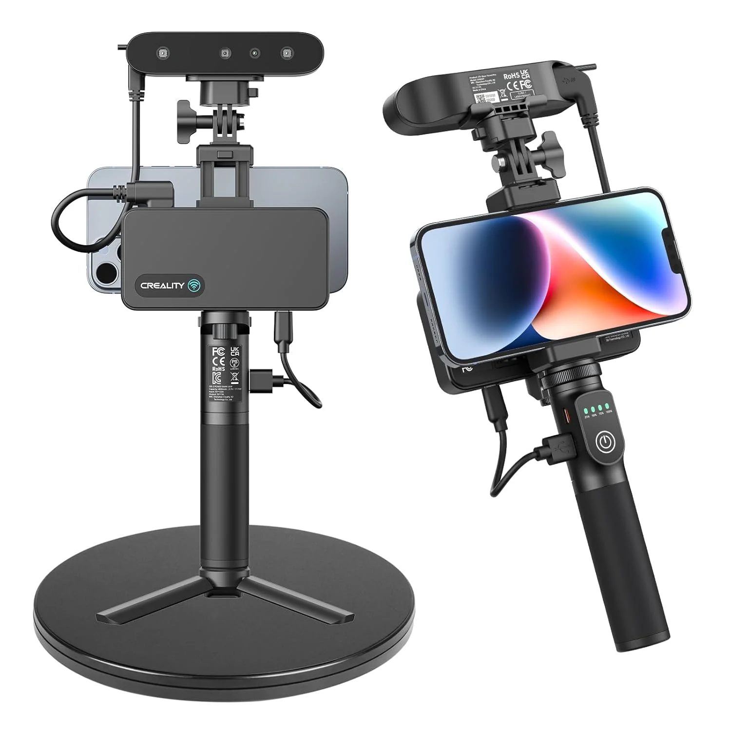 اسکنر سه بعدی Creality با صفحه گردان 8 اینچی، اسکنر دستی Ferret Pro برای چاپ سه بعدی، اسکن بی سیم با دقت 0.1 میلی متر، ردیابی ضد لرزش برای iOS/Android/macOS/Win 10 اسکنر سه بعدی Creality با صفحه گردان 8 اینچی، اسکنر دستی Ferret Pro برای چاپ سه بعدی، اسکن بی سیم با دقت 0.1 میلی متر، ردیابی ضد لرزش برای iOS/Android/macOS/Win 10