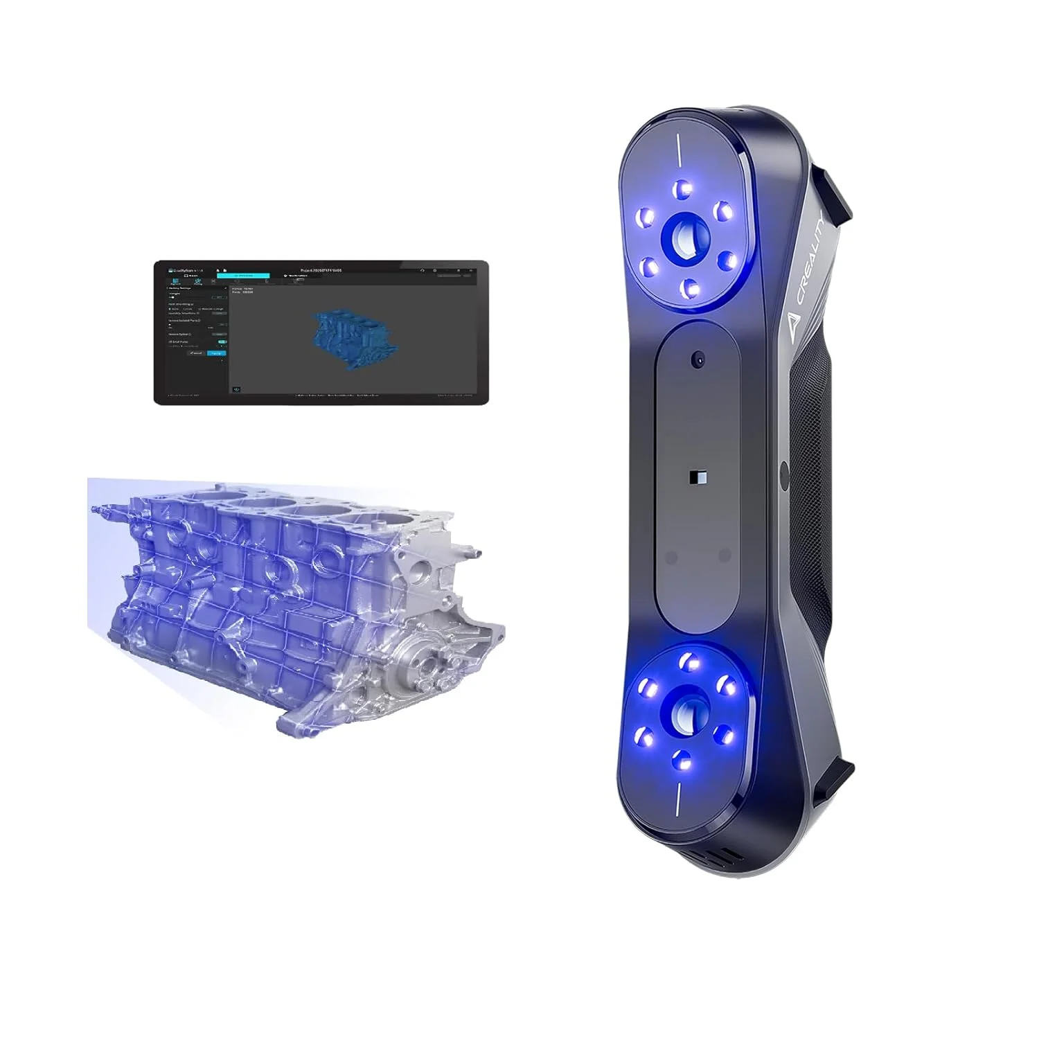 اسکنر سه بعدی Creality Raptor برای چاپ سه بعدی، اسکنر دستی سه بعدی با 7 خط لیزر آبی، دقت 0.02 میلی متر تا سرعت 60 فریم در ثانیه، اسکن تمام رنگی سریع 24 بیتی برای ویندوز و macOS اسکنر سه بعدی Creality Raptor برای چاپ سه بعدی، اسکنر دستی سه بعدی با 7 خط لیزر آبی، دقت 0.02 میلی متر تا سرعت 60 فریم در ثانیه، اسکن تمام رنگی سریع 24 بیتی برای ویندوز و macOS