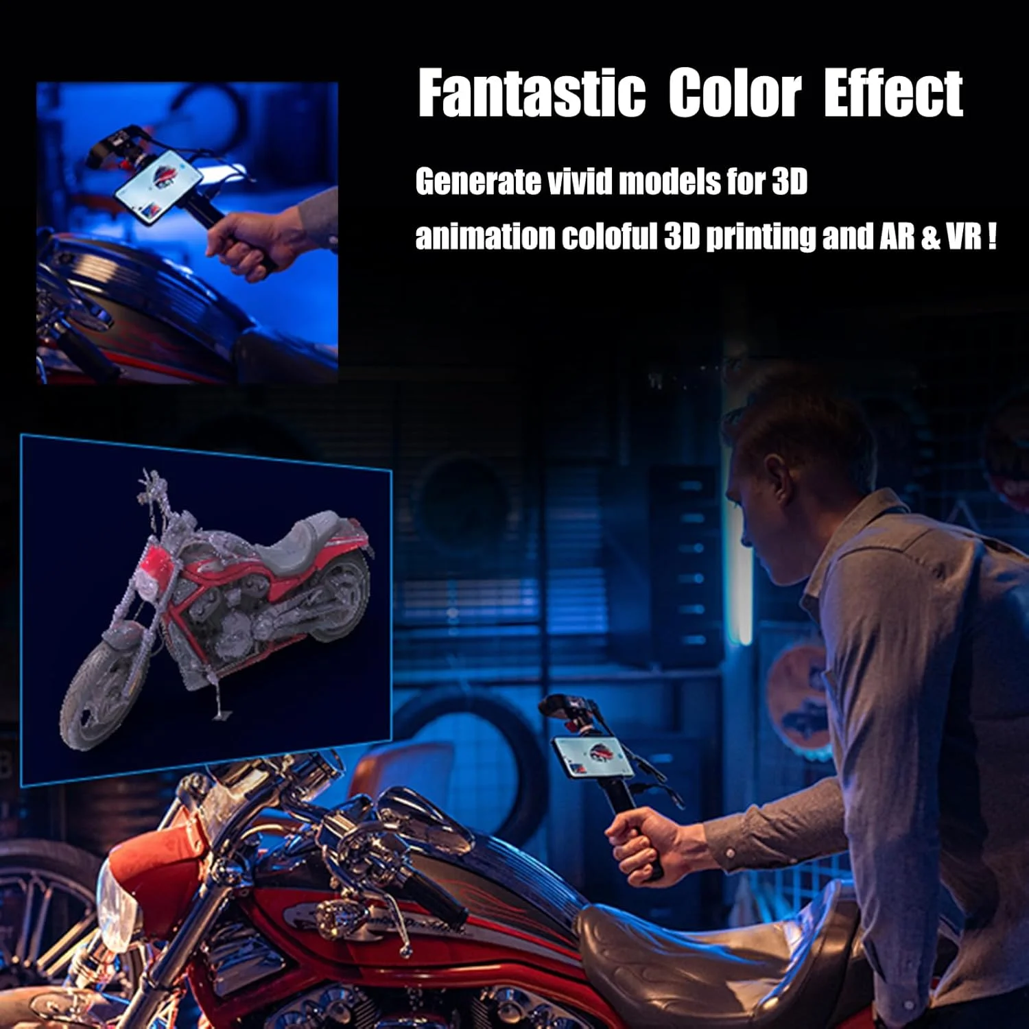 اسکنر سه بعدی Creality CR-Scan Ferret برای چاپ سه بعدی، اسکن دو حالته، اسکنر دستی ارتقا یافته با سرعت اسکن بالا 30 FPS، دقت 0.1 میلی متر برای تلفن های اندروید، کامپیوتر، ویندوز 10/11، اسکنر سه بعدی pop 2 اسکنر سه بعدی Creality CR-Scan Ferret برای چاپ سه بعدی، اسکن دو حالته، اسکنر دستی ارتقا یافته با سرعت اسکن بالا 30 FPS، دقت 0.1 میلی متر برای تلفن های اندروید، کامپیوتر، ویندوز 10/11، اسکنر سه بعدی pop 2