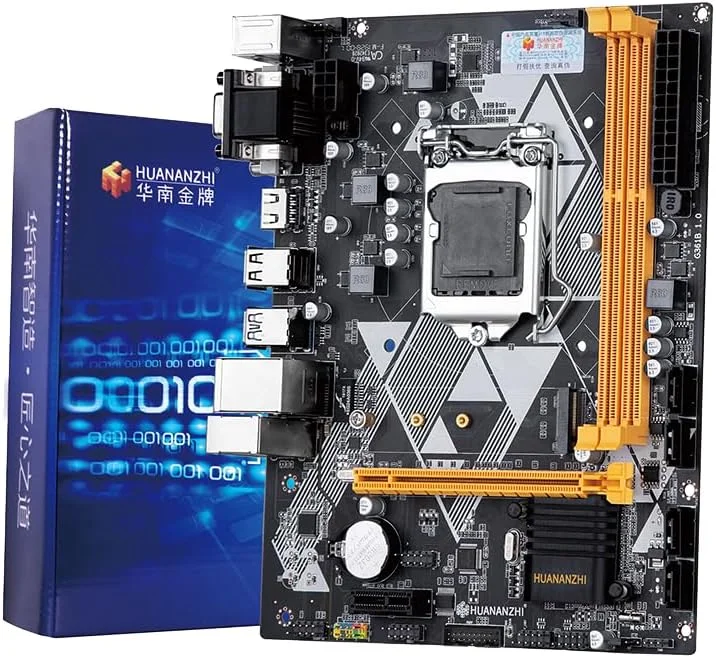 مادربرد کامپیوتر HUANANZHI B85 M-ATX مناسب برای کامپیوترهای گیمینگ (نسل 4، DDR3 16GB، SATA3.0، USB3.0)، مادربرد INT LGA 1150 برای کامپیوترهای رومیزی