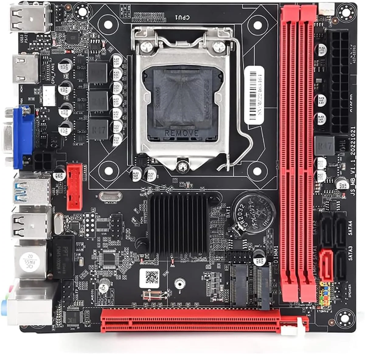 مادربرد رومیزی B75 LGA 1155 با پشتیبانی از رم DDR3 به همراه NVME M.2 + رابط WiFi M.2 و USB3.0 SATA3.0