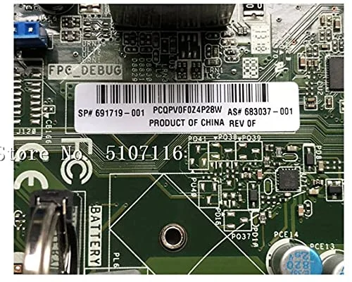مادربرد رومیزی برای IPXSB-DM 17x17 ITX 691719/683037-001 12V DC