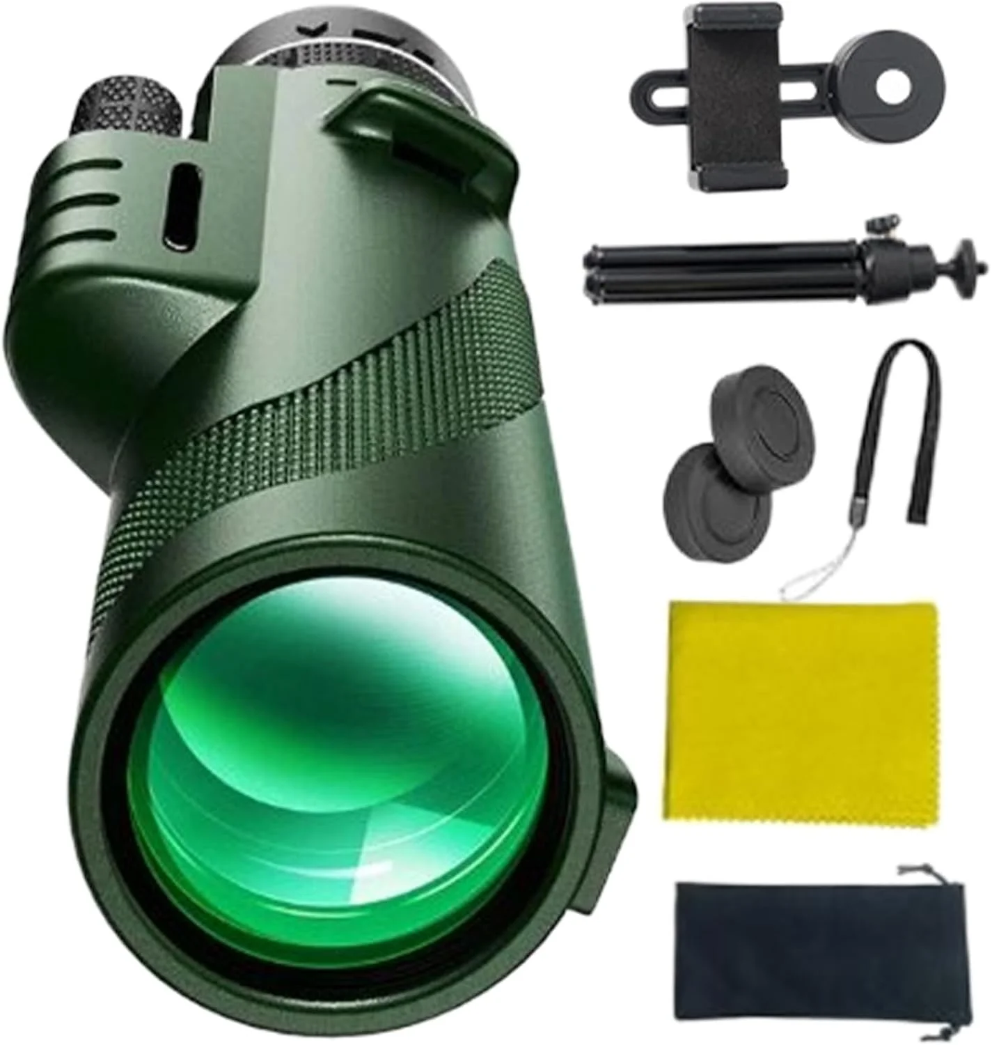 تلسکوپ قدرتمند برای بزرگسالان | تلسکوپ ضدآب با نگهدارنده تلفن هوشمند - لوازم جانبی قابل حمل برای کوهنوردی، کمپینگ و ماجراجویی در فضای باز