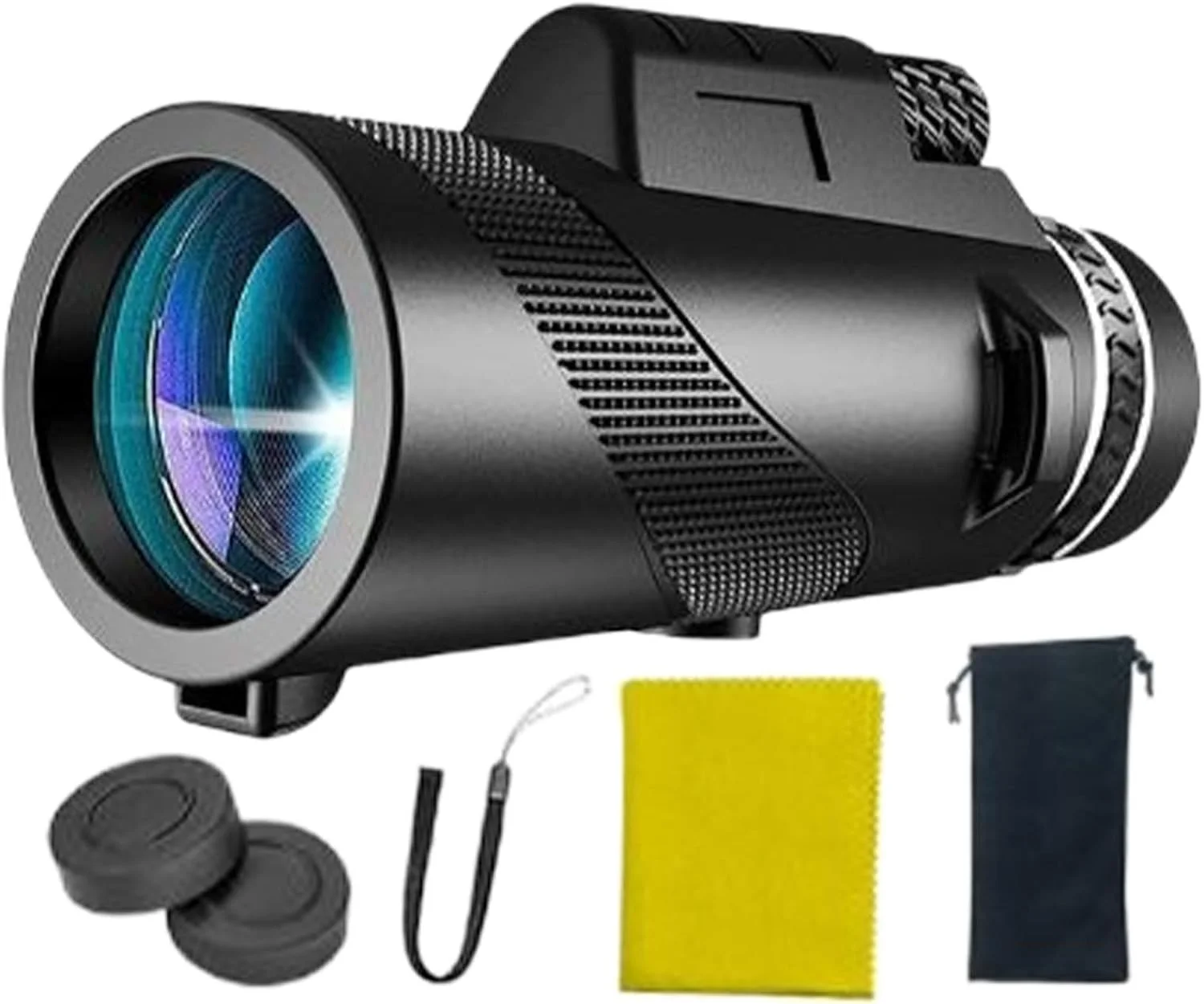 تلسکوپ برای بزرگسالان | تک چشمی برای بزرگسالان - بزرگنمایی 80X جمع و جور سبک وزن برای تماشای پرندگان، ستاره نگری و نجوم در فضای باز