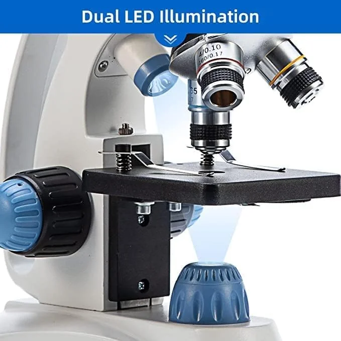 میکروسکوپ تک چشمی مرکب دانش آموزی SWIFT SW150 با بزرگنمایی 40X-1000X، اپتیک شیشه ای، چشمی وایدفیلد 25X اضافی، فوکوس درشت و ظریف، نورپردازی دوگانه و قابلیت بی سیم میکروسکوپ تک چشمی مرکب دانش آموزی SWIFT SW150 با بزرگنمایی 40X-1000X، اپتیک شیشه ای، چشمی وایدفیلد 25X اضافی، فوکوس درشت و ظریف، نورپردازی دوگانه و قابلیت بی سیم