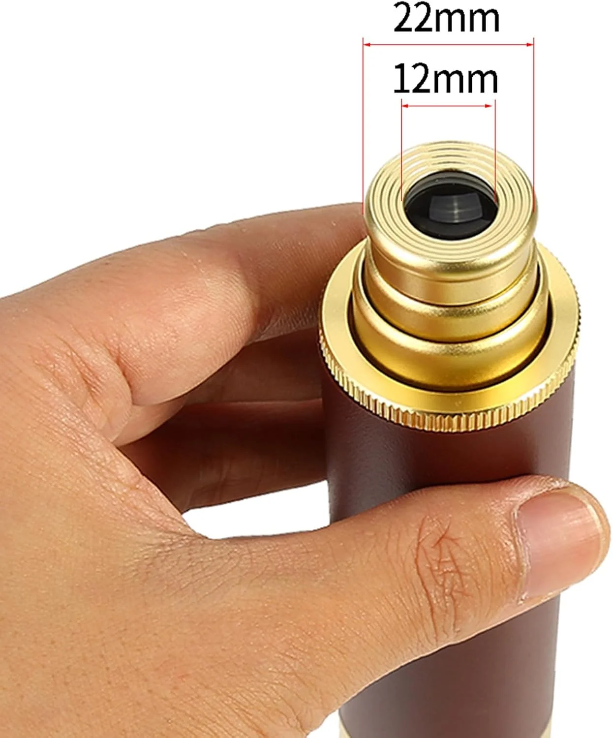 تلسکوپ دزدان دریایی، تلسکوپ تک چشمی زوم‌دار 25 در 30، تلسکوپ قدیمی قابل حمل و تاشو دستی برنجی برای تماشای پرندگان