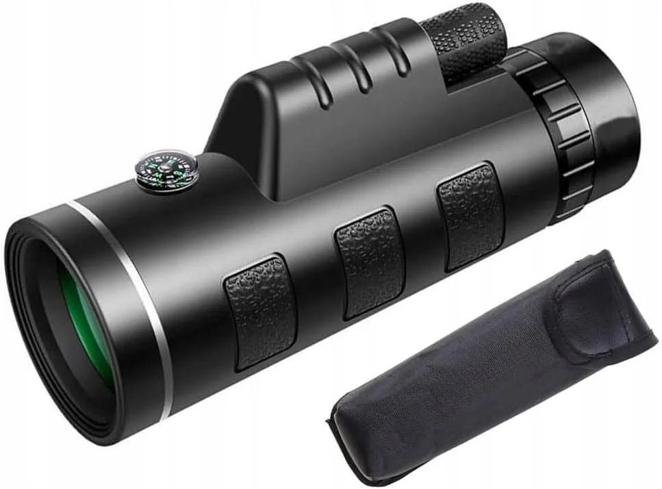 تلسکوپ تک چشمی HD قدرتمند با سه پایه تقویت شده جدید - آداپتور موبایل - لنز تله فوتو زوم گوشی هوشمند - دوربین تک چشمی قوی برای پیاده روی، پرنده نگری، کمپینگ.