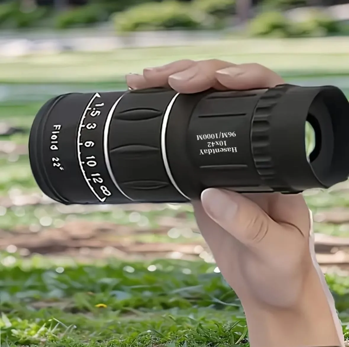 تلسکوپ تک چشمی حرفه ای، مشکی، زوم قدرتمند 16x32، لنز شیشه ای اپتیکال با مقیاس فاصله، برای تماشای فضای باز