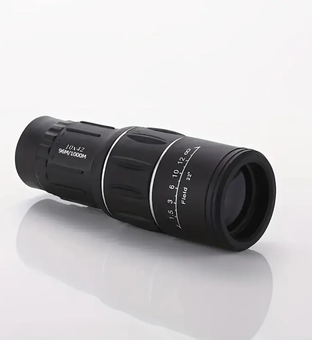 تلسکوپ تک چشمی حرفه ای، مشکی، بزرگنمایی قدرتمند با مقیاس فاصله، طراحی اپتیکی جمع و جور برای مشاهده از راه دور