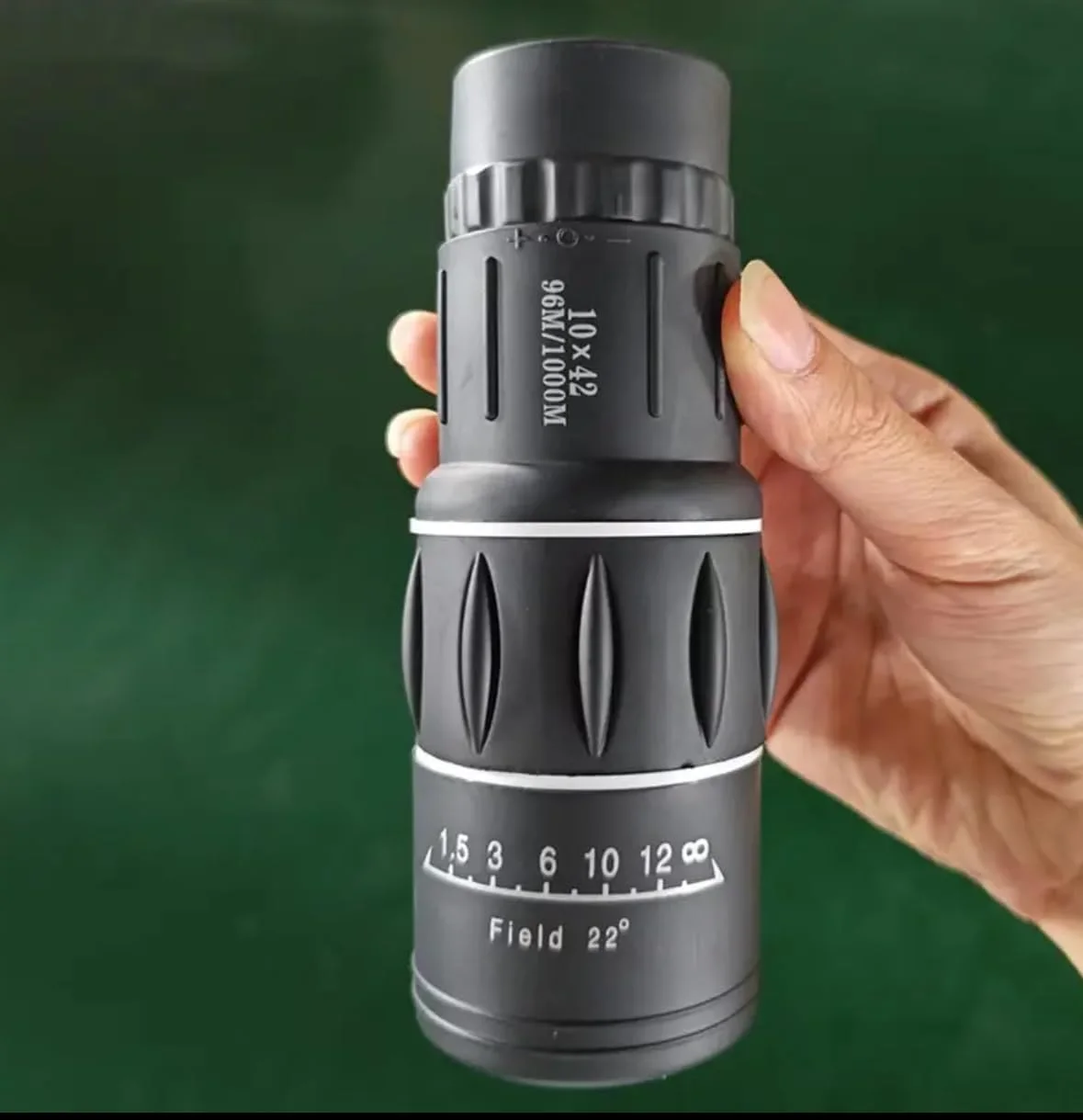 تلسکوپ تک چشمی حرفه ای، مشکی، زوم قدرتمند 16x32، لنز شیشه ای اپتیکال با مقیاس فاصله، برای تماشای فضای باز