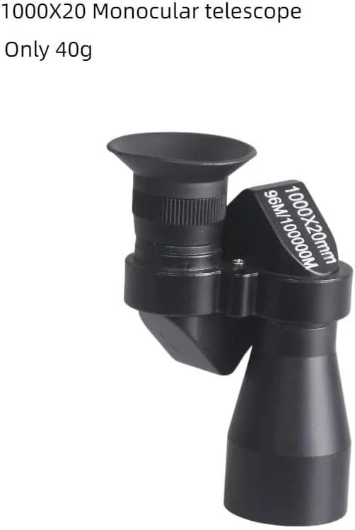 تلسکوپ بیرونی 1000x20 مونوکولار دید در شب با کیفیت بالا نیمه فلزی مینی تلسکوپ