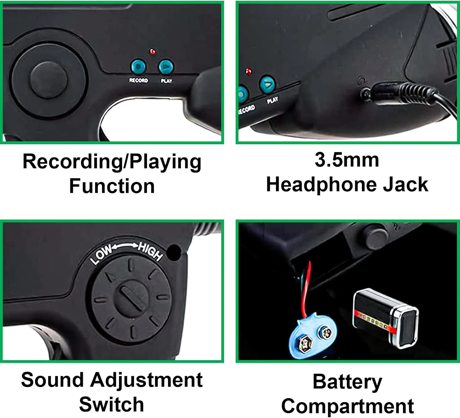 میکروفون سهموی تک چشمی قابل حمل، تقویت کننده صدا گوشی بیونیک و تلسکوپ مشاهده پرندگان، دستگاه دیجیتال مشاهده و شنیدن طبیعت برای مسافت های طولانی
