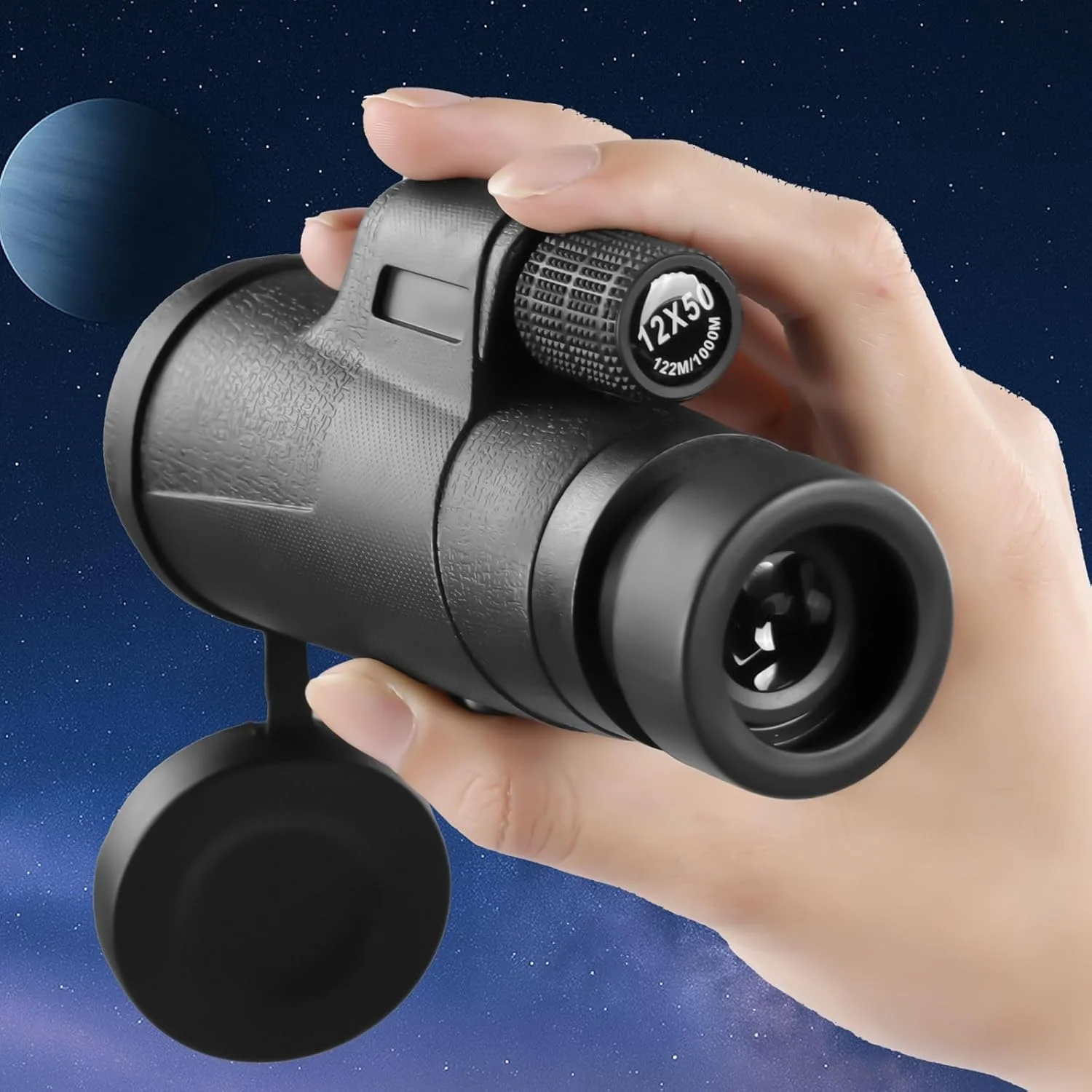 تک چشمی 12x42 سبک وزن و ضد آب با بزرگنمایی بالا