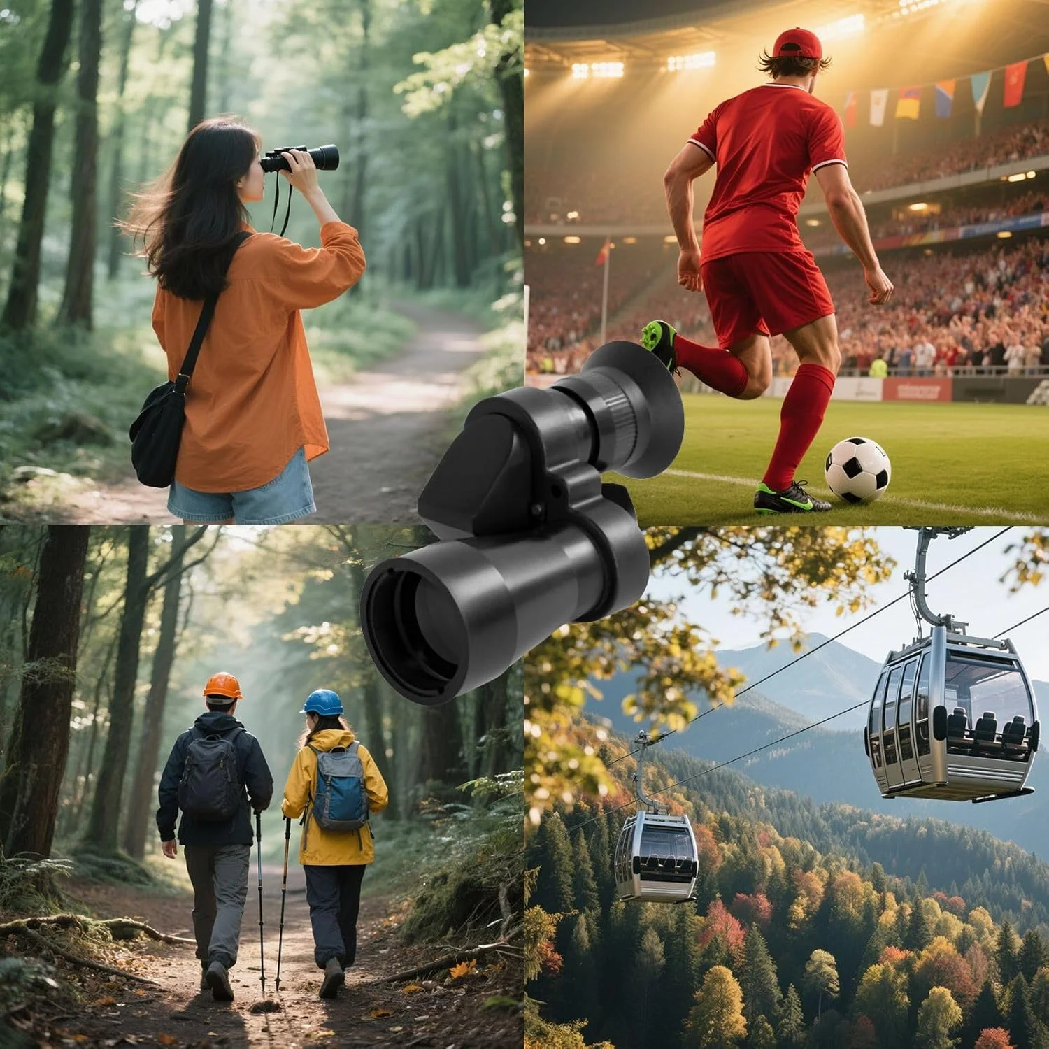 تک چشمی 8X20 با بزرگنمایی بالا برای تماشای پرندگان، رصد ستارگان، شکار، پیاده روی، کمپینگ و تماشای حیات وحش، مقاوم در برابر آب