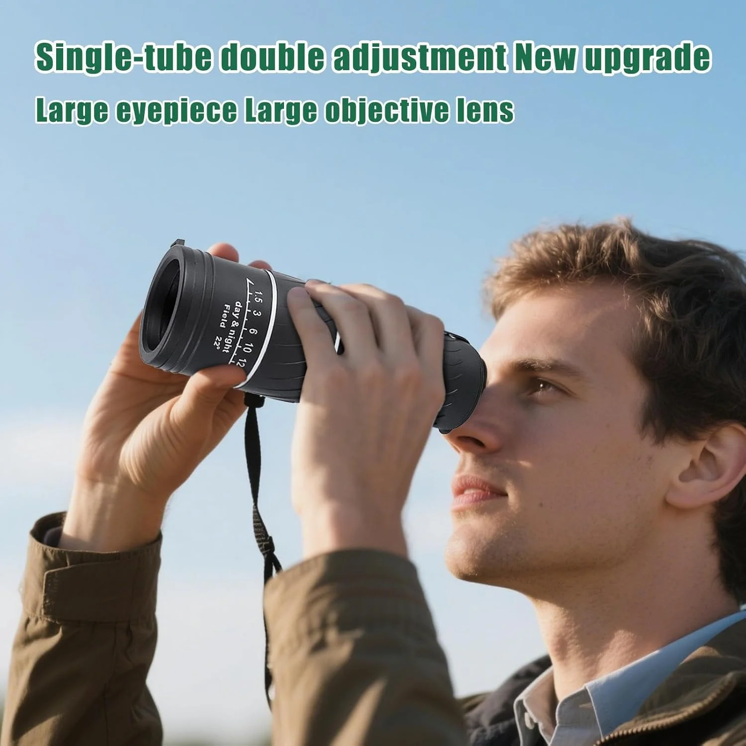 تلسکوپ تک چشمی برای بزرگسالان | تلسکوپ تک چشمی دستی 16x52، ابزار آموزشی سبک وزن ضد آب برای کودکان، بزرگسالان، تماشای پرندگان، پیاده روی، کمپینگ و فعالیت های فضای باز