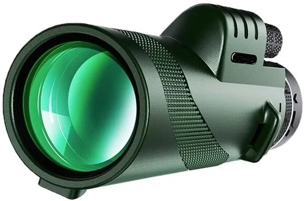 تلسکوپ تک چشمی 100x80، تک چشمی سبز پرقدرت برای بزرگسالان، ایده آل برای پیاده روی، شکار، تماشای ستارگان و کاوش در فضای باز تلسکوپ تک چشمی 100x80، تک چشمی سبز پرقدرت برای بزرگسالان، ایده آل برای پیاده روی، شکار، تماشای ستارگان و کاوش در فضای باز