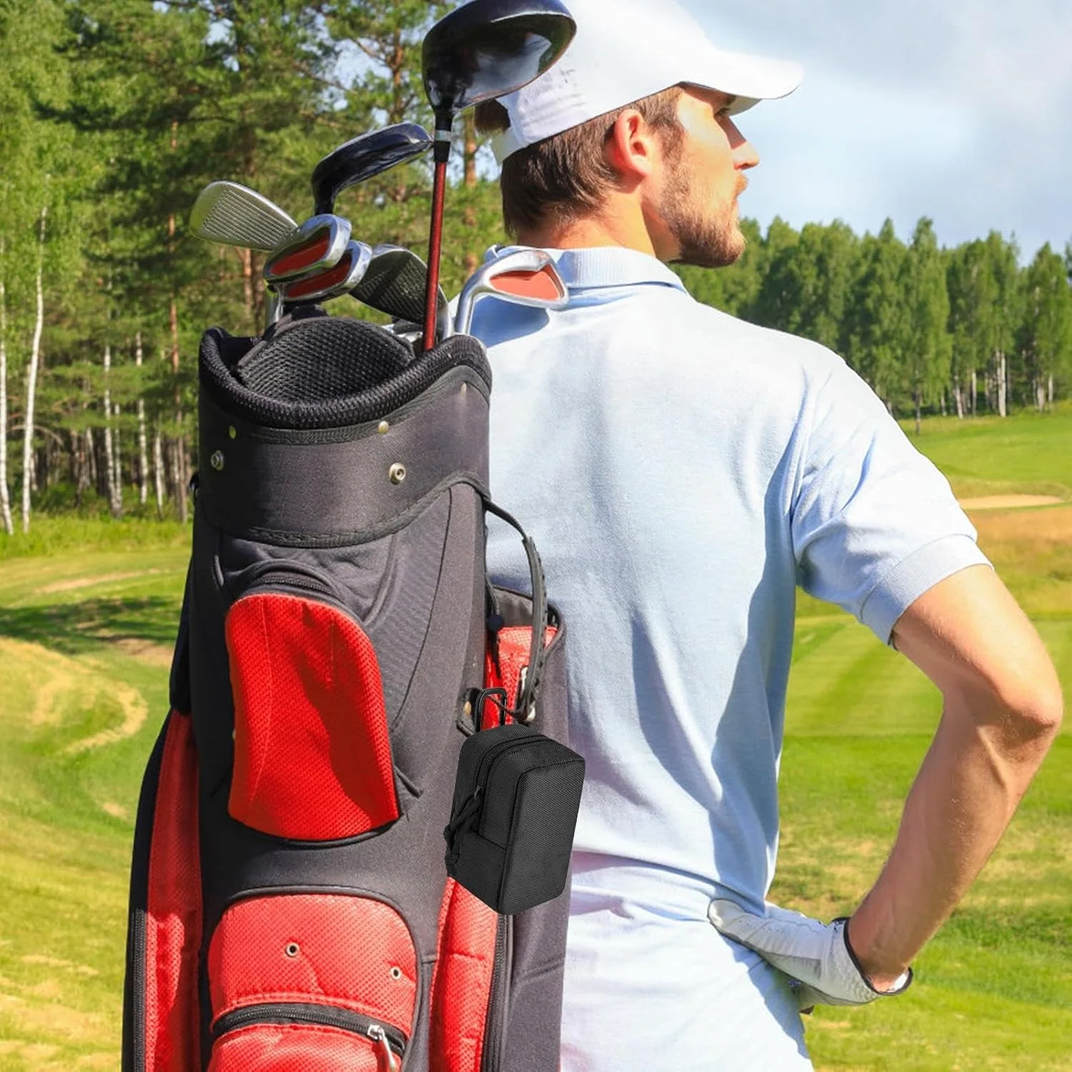 کیف تلسکوپ تک چشمی | کیف حمل قابل حمل، کیف ضد ضربه با گیره برای تماشای پرندگان، کوله گردی، کمپینگ، ماهیگیری، مشاهده حیات وحش، کوهنوردی در فضای باز