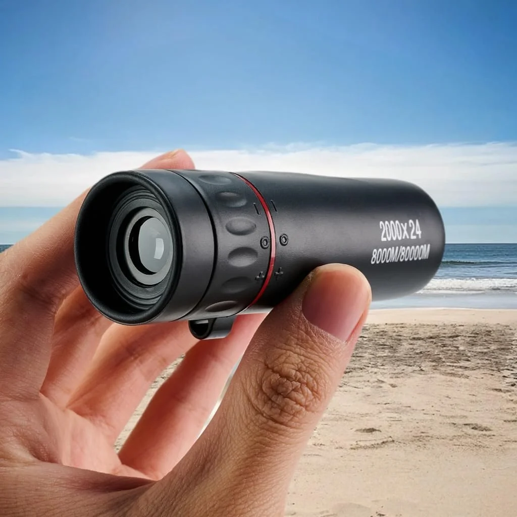 تلسکوپ تک چشمی کوچک قابل حمل با بزرگنمایی بالا مناسب فضای باز