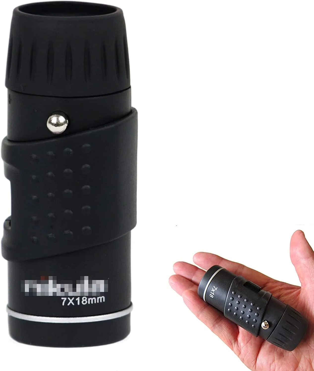 تلسکوپ تک چشمی 7×18، تلسکوپ تک چشمی کوچک دستی جیبی ضد آب قابل حمل مناسب برای کوهنوردی