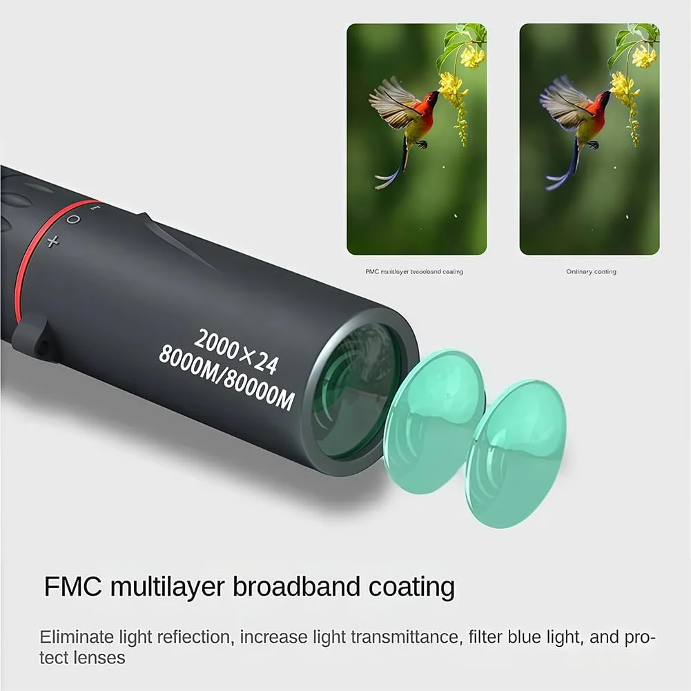 تلسکوپ تک چشمی 24X، تک چشمی های فشرده منشور دار با قدرت بالا، تلسکوپ تک چشمی HD برای پیاده روی، کنسرت و مسافرت تلسکوپ تک چشمی 24X، تک چشمی های فشرده منشور دار با قدرت بالا، تلسکوپ تک چشمی HD برای پیاده روی، کنسرت و مسافرت