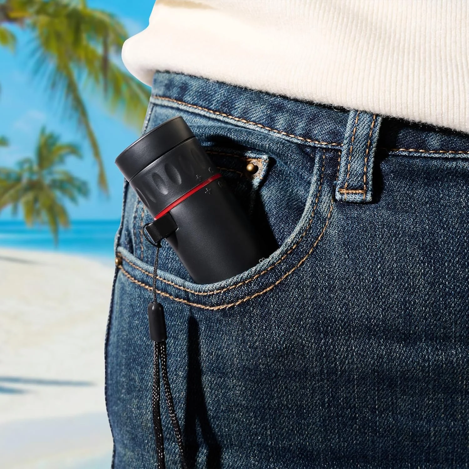 تلسکوپ تک چشمی مینی، دوربین دوچشمی اپتیکال با قابلیت فوکوس، ضد آب و ضد لغزش، مناسب بزرگسالان، مشکی تلسکوپ تک چشمی مینی، دوربین دوچشمی اپتیکال با قابلیت فوکوس، ضد آب و ضد لغزش، مناسب بزرگسالان، مشکی