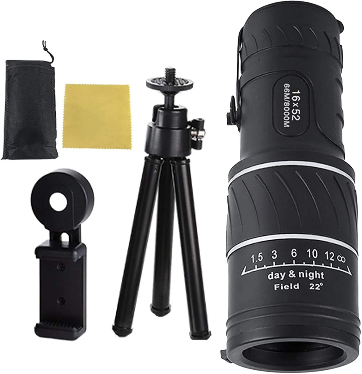 تلسکوپ تک چشمی برای بزرگسالان - تلسکوپ تک چشمی دستی با قدرت بالا - ضد آب و سبک وزن، ابزار آموزشی برای کودکان، بزرگسالان، تماشای پرندگان، پیاده روی، کمپینگ، فضای باز