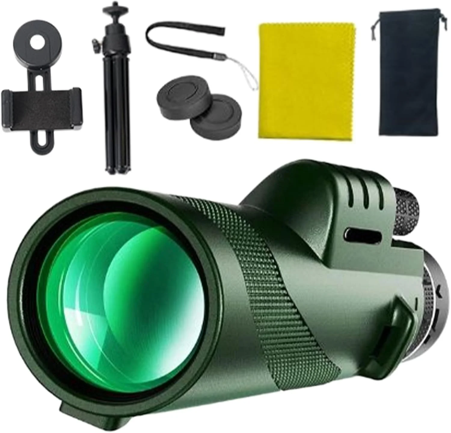 تک چشمی برای شکار | دوربین تک چشمی حرفه ای با بزرگنمایی 80 برابر | لوازم جانبی قابل حمل برای کوهنوردی، کمپینگ و ماجراجویی در فضای باز