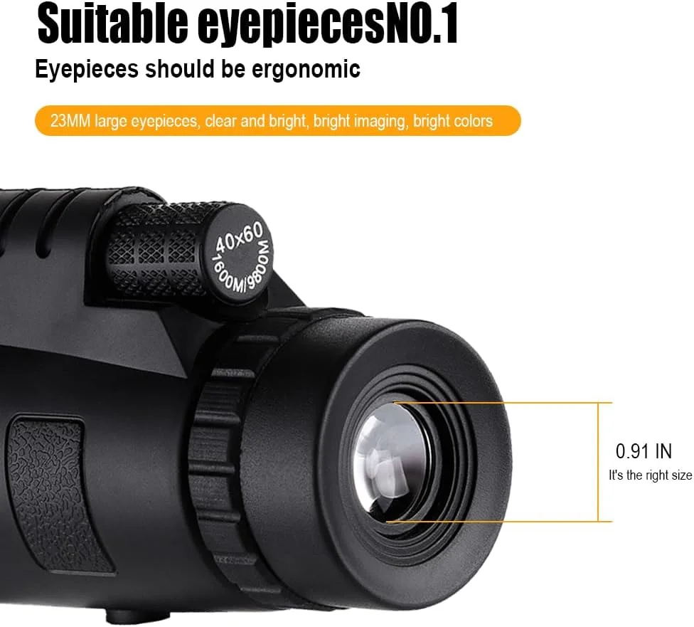 تک چشمی با قطب نما، لنزهای چند لایه پوشش داده شده، ضد آب و ضد مه، مناسب فعالیت های خارج از منزل، پیاده روی، کنسرت و مسافرت