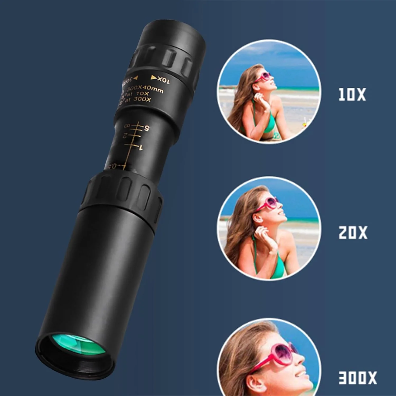 تک چشمی 10-300x40 با وضوح بالا، پوشش سبز، مناسب گردشگری و فعالیت های فضای باز تک چشمی 10-300x40 با وضوح بالا، پوشش سبز، مناسب گردشگری و فعالیت های فضای باز