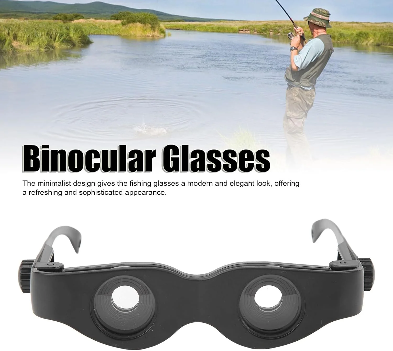 عینک تلسکوپی مینیمالیستی با لنز دو لایه و فوکوس قابل تنظیم، تصویربرداری با وضوح بالا برای ماهیگیری و تماشای پرندگان