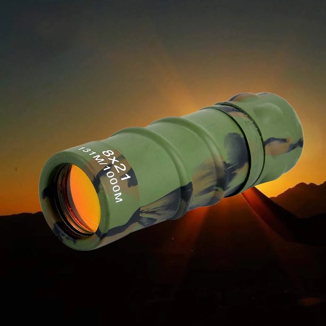 تلسکوپ تک چشمی زوم 8X21 کانبن، با کیفیت HD و مناسب برای تماشا، کمپینگ و پیاده روی