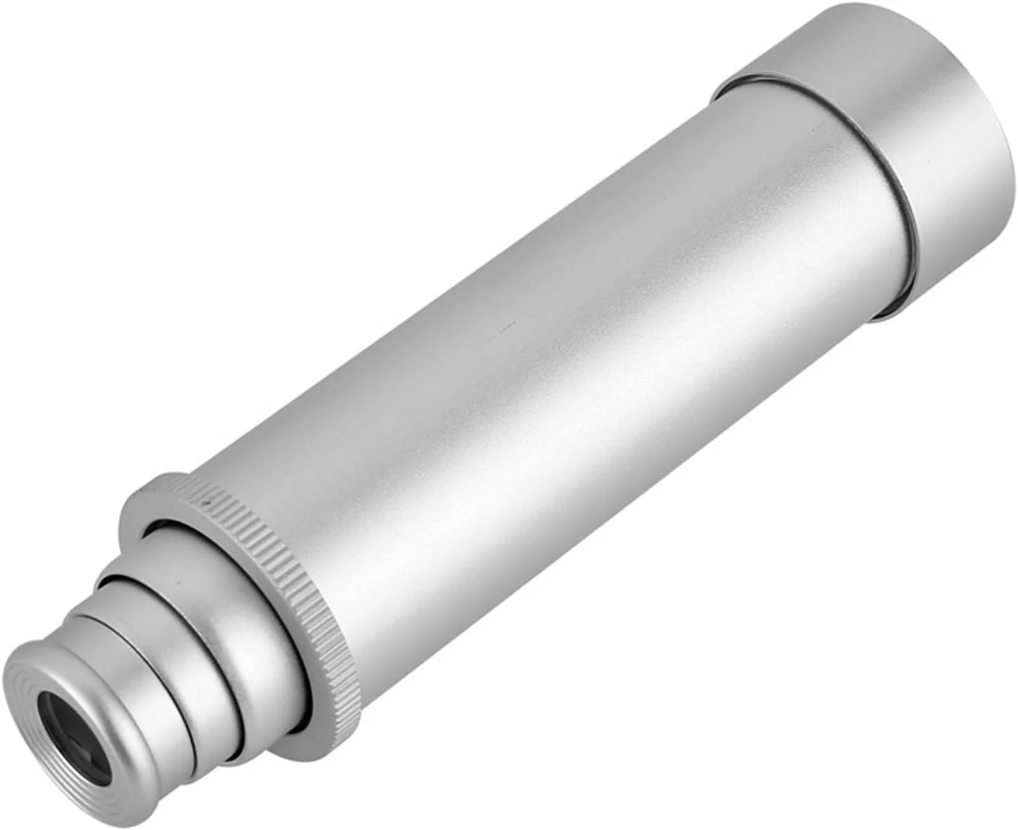 دوربین تئاتر برنجی قدیمی، تک چشمی قابل حمل با زوم 25X40 ابزار هدف گیری صیقلی تماشای پرندگان شکار پیاده روی مسافرت کودکان بزرگسالان (رنگ: نقره ای)