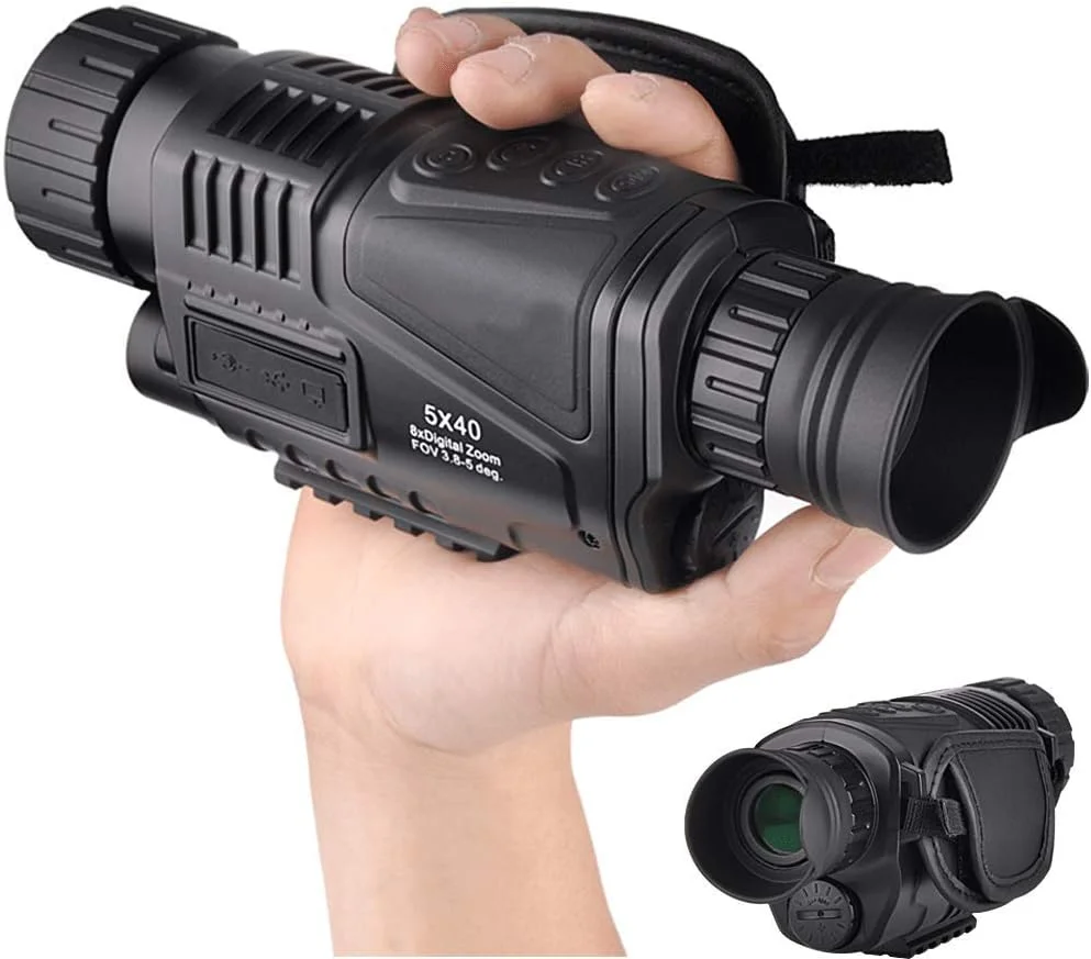 تک چشمی دید در شب دیجیتال مادون قرمز Landove 5x40mm - HD با LCD TFT 1.5 اینچی و عملکرد دوربین/فیلمبرداری - برد تشخیص تا 350 متر