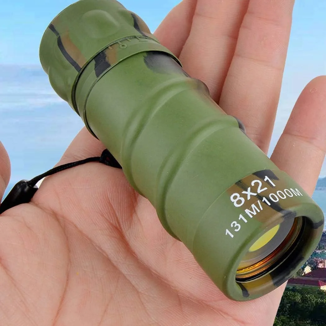 تلسکوپ تک چشمی زوم 8X21 کانبن، با کیفیت HD و مناسب برای تماشا، کمپینگ و پیاده روی