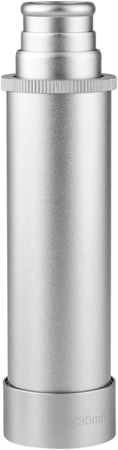 دوربین تئاتر برنجی قدیمی، تک چشمی قابل حمل با زوم 25X40 ابزار هدف گیری صیقلی تماشای پرندگان شکار پیاده روی مسافرت کودکان بزرگسالان (رنگ: نقره ای)