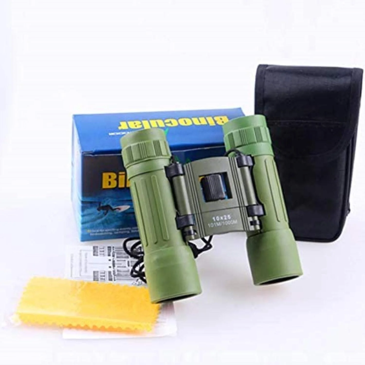 تلسکوپ قابل حمل KANBUN، تلسکوپ تک چشمی، تلسکوپ تاشو کوچک 10X25 جمع و جور ضد آب مناسب کودکان/بزرگسالان/پرنده نگری در فضای باز/گردشگری/تماشای مناظر/تماشای پرندگان