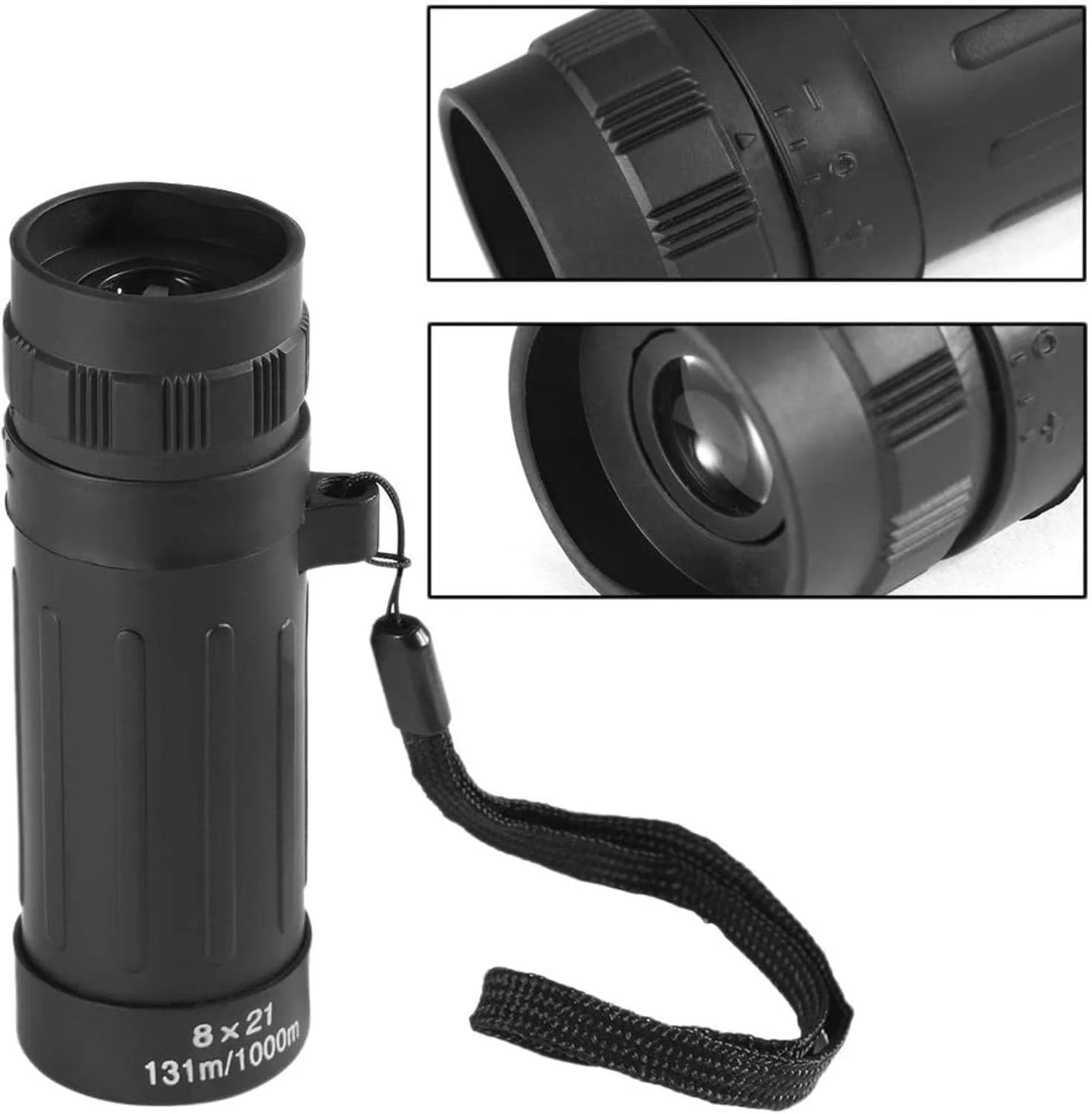 تلسکوپ تک چشمی قابل حمل KANBUN، تلسکوپ قدرتمند 8 در 21، تلسکوپ ورزشی کمپینگ، تلسکوپ دستی، تلسکوپ تک چشمی جمع و جور