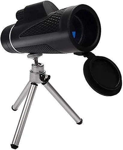 تلسکوپ تک چشمی قدرتمند KANBUN 10X42 قابل حمل، تلسکوپ تک چشمی با کیفیت بالا، دارای گیره تلفن همراه و سه پایه