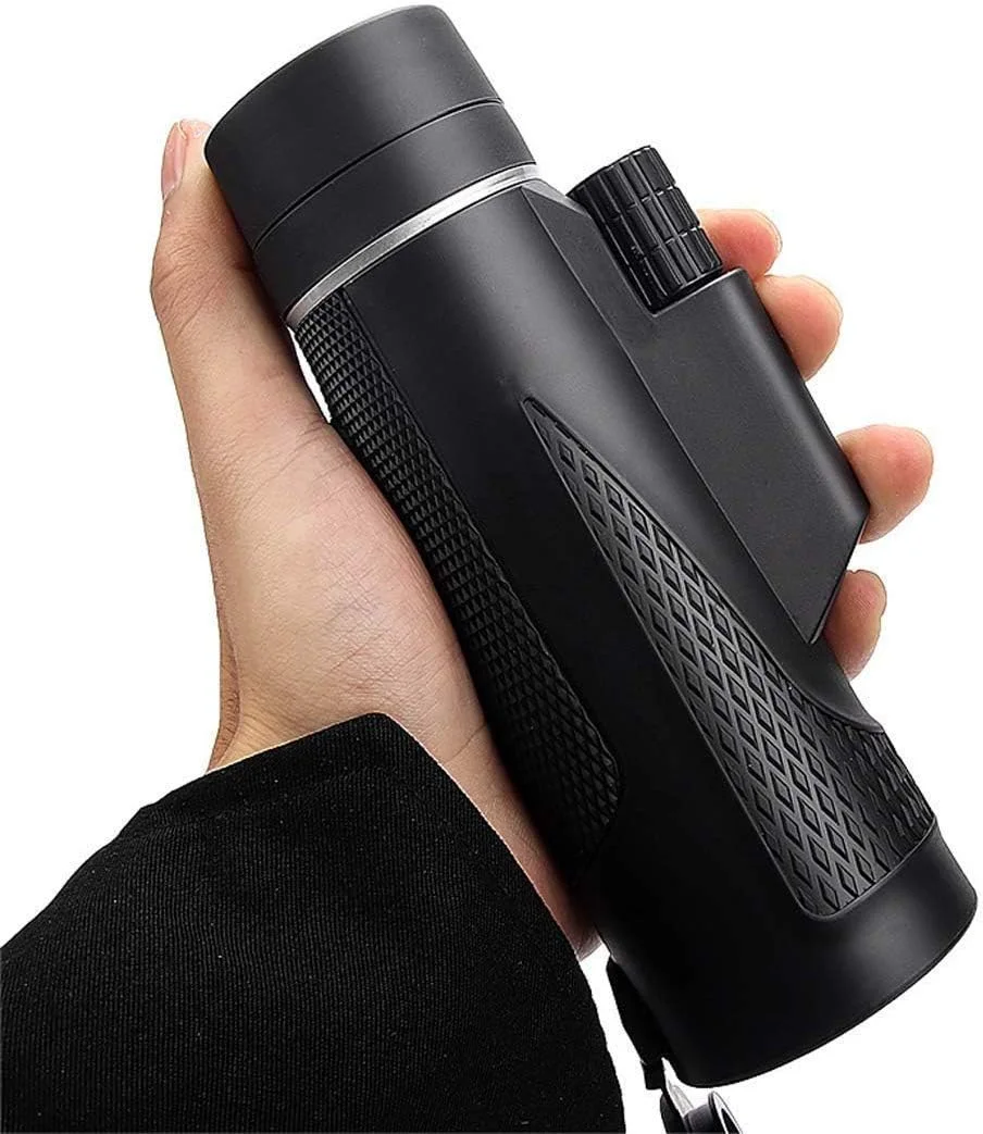 تلسکوپ تک چشمی قدرتمند KANBUN 10X42 قابل حمل، تلسکوپ تک چشمی با کیفیت بالا، دارای گیره تلفن همراه و سه پایه