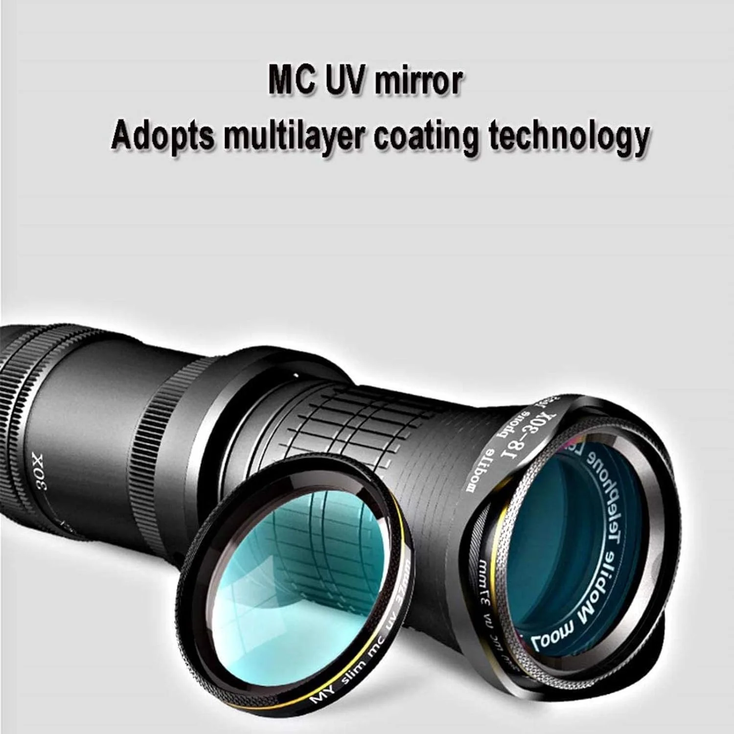 تلسکوپ تک چشمی زوم شو با قدرت بزرگنمایی بالا KANBUN، 18-30x37 به همراه آداپتور عکاسی موبایل و سه پایه موبایل مناسب برای تماشای پرندگان، کمپینگ، مسافرت و پیاده روی تلسکوپ تک چشمی زوم شو با قدرت بزرگنمایی بالا KANBUN، 18-30x37 به همراه آداپتور عکاسی موبایل و سه پایه موبایل مناسب برای تماشای پرندگان، کمپینگ، مسافرت و پیاده روی