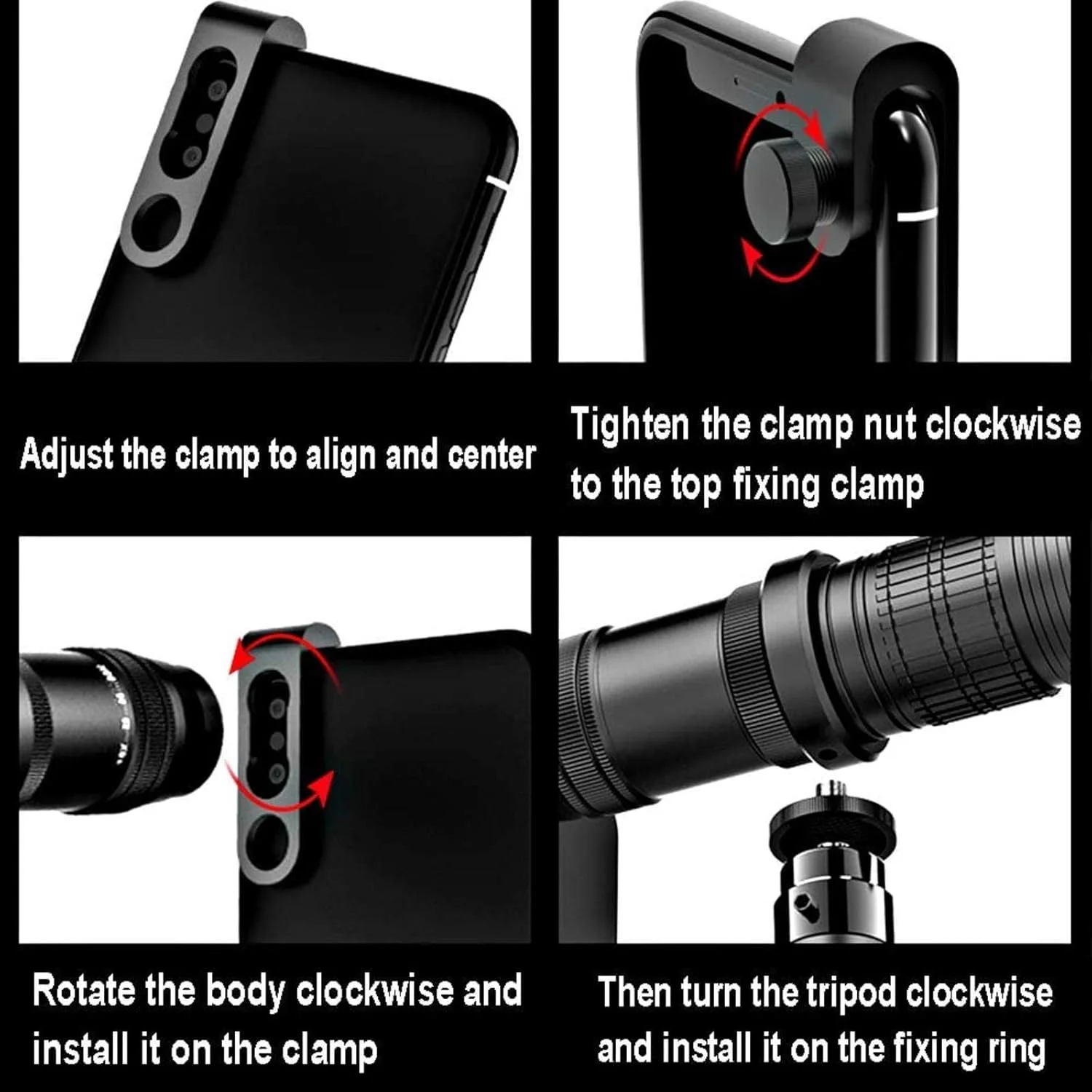 تلسکوپ تک چشمی زوم شو با قدرت بزرگنمایی بالا KANBUN، 18-30x37 به همراه آداپتور عکاسی موبایل و سه پایه موبایل مناسب برای تماشای پرندگان، کمپینگ، مسافرت و پیاده روی تلسکوپ تک چشمی زوم شو با قدرت بزرگنمایی بالا KANBUN، 18-30x37 به همراه آداپتور عکاسی موبایل و سه پایه موبایل مناسب برای تماشای پرندگان، کمپینگ، مسافرت و پیاده روی