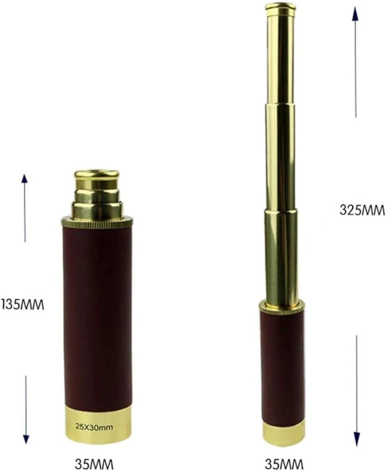 تلسکوپ تک چشمی قابل حمل KANBUN، تلسکوپ قدرتمند 25x30، تلسکوپ منشوری جمع شونده، تک چشمی دستی جیبی مناسب فضای باز