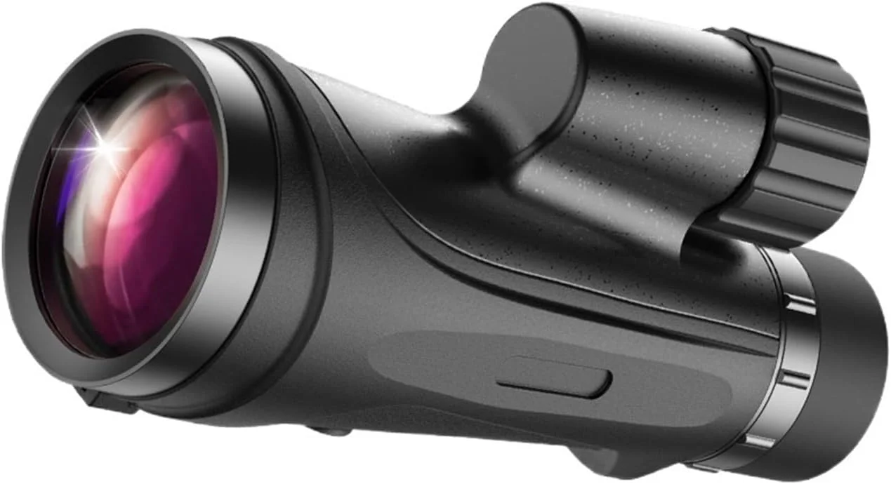 تک چشمی دید در شب واضح، تلسکوپ تک چشمی 12x50 شیشه ED برای بزرگسالان با گیره تلفن IPX7 ضد آب برای تجهیزات تماشای پرندگان برد دید طولانی