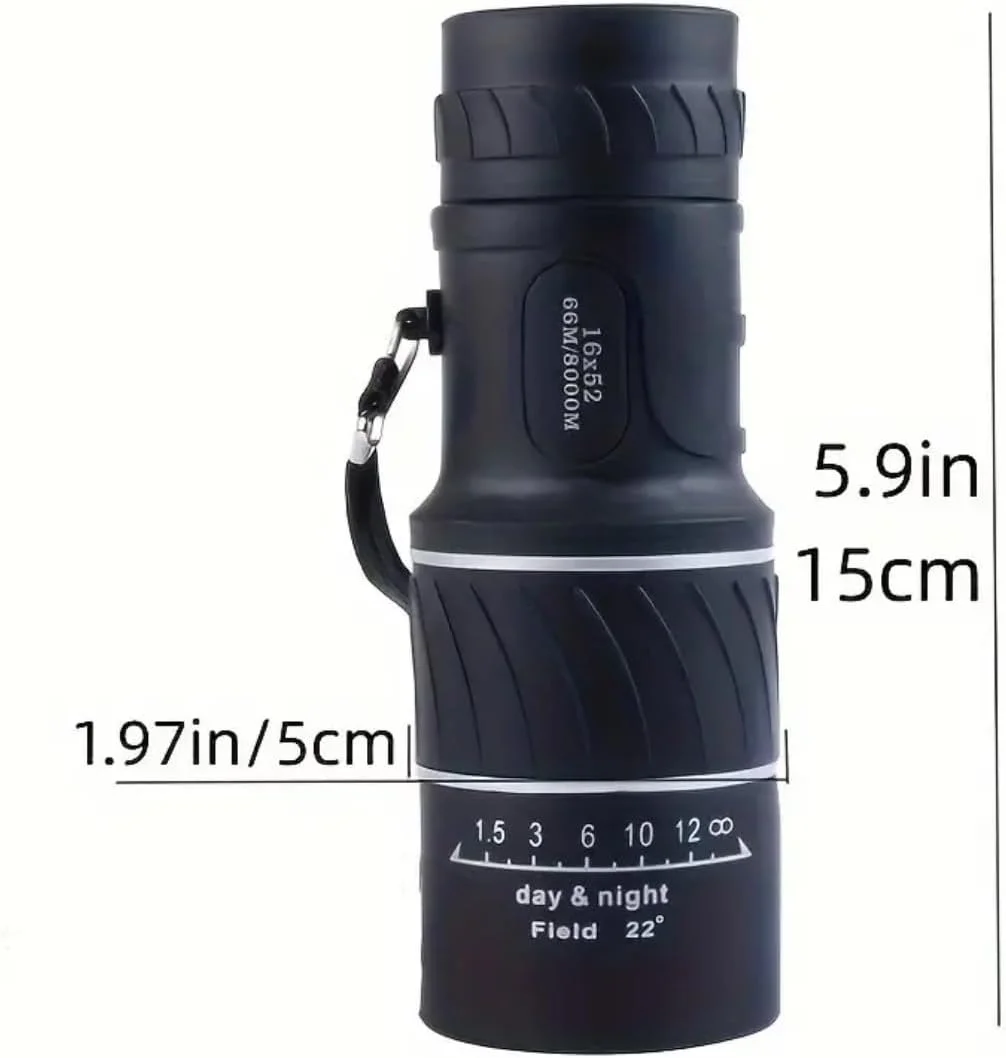 تلسکوپ تک چشمی دستی با کیفیت بالا - برد بلند، اندازه جیبی برای سفر و ماجراجویی در فضای باز، ایده آل برای علاقه مندان به طبیعت