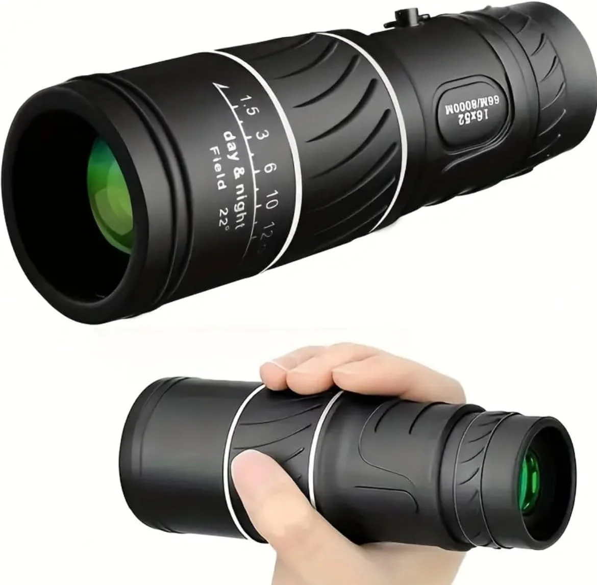 تلسکوپ تک چشمی دستی با کیفیت بالا - برد بلند، اندازه جیبی برای سفر و ماجراجویی در فضای باز، ایده آل برای علاقه مندان به طبیعت