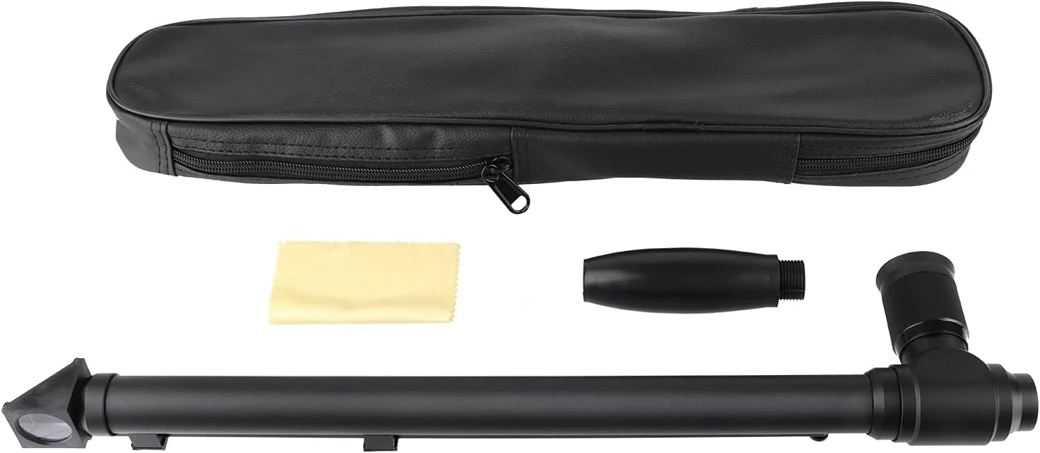 پریسکوپ 5X20 FOCUHUNTER با دسته جداشدنی، قابل افزایش از 17 اینچ تا 28 اینچ، پریسکوپ آلومینیومی ضد آب قابل تنظیم، کیت دستگاه مشاهده تلسکوپ سبک وزن، هدیه تولد، مشکی