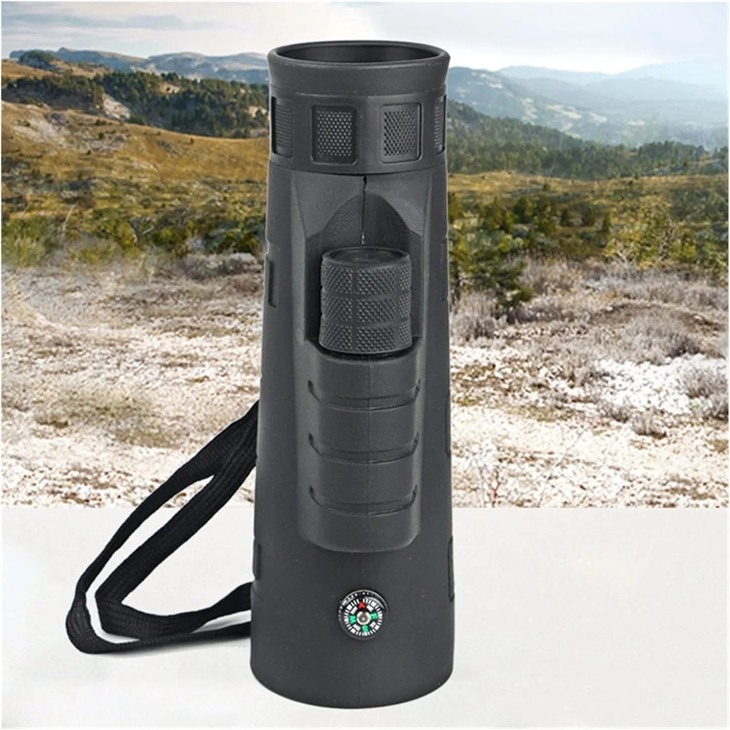 تلسکوپ تک چشمی 40x60 HD با قطب نما، مناسب برای فعالیت های فضای باز و قدرت بالا