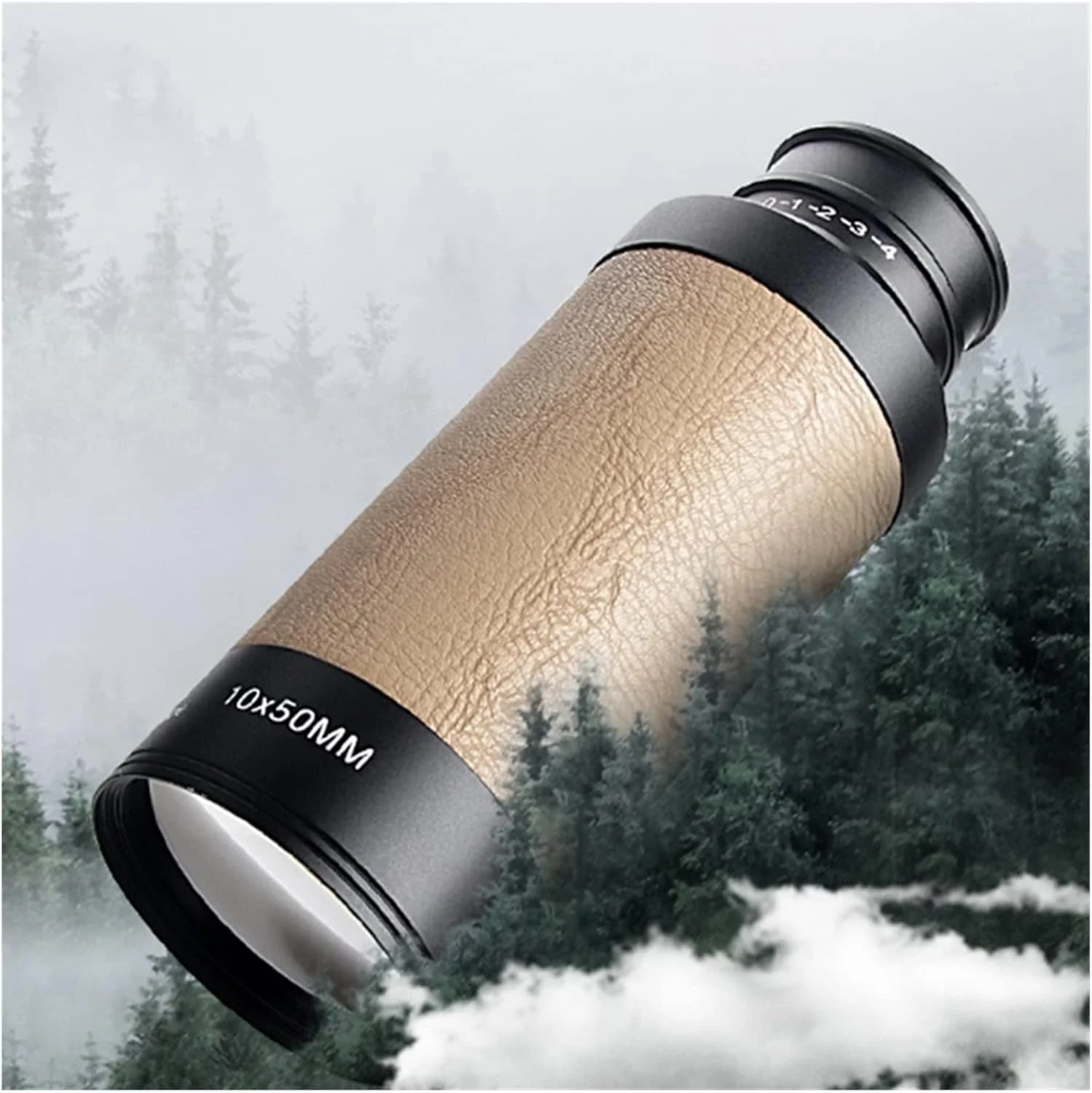 تلسکوپ تک چشمی کششی ضدآب قدرتمند 10X50 HD حرفه ای برای شکار و کمپینگ