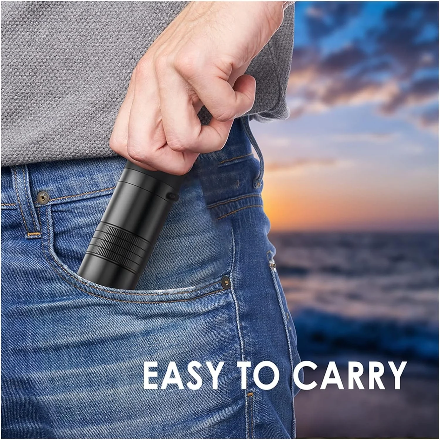 تلسکوپ 6X با نزدیکترین فاصله فوکوس 0.3 متری، لنزهای اپتیکی، تک چشمی BAK4 منشوری، تله فوتو با بند گردنی برای شکار، کمپینگ و مسافرت